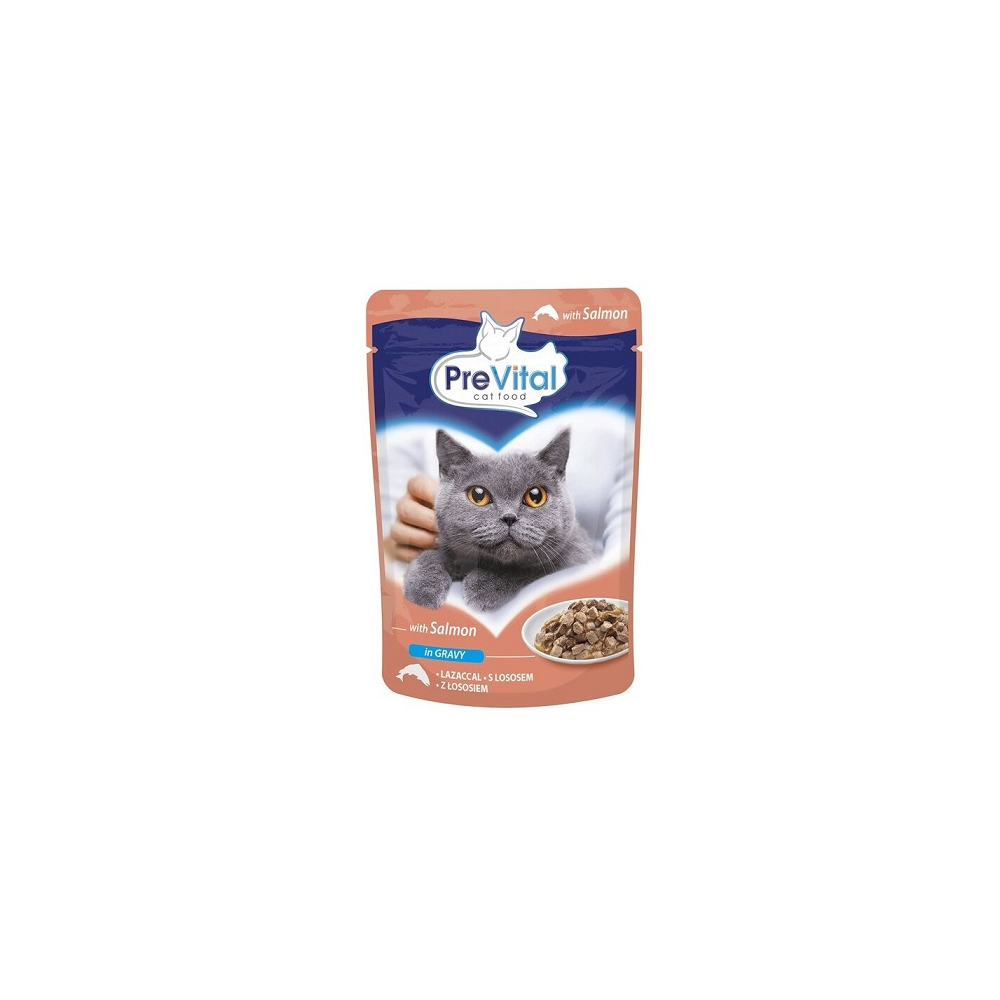 PreVital kapsička pre mačky 100g losos v omáčke