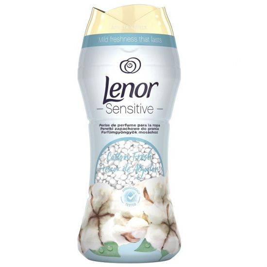 Lenor Perličky 210g Sensitive Cotton Fresh