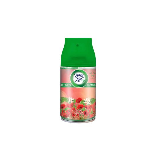 Miss Life osviežovač náhrada 250ml Red Poppy&Lemon Citrus