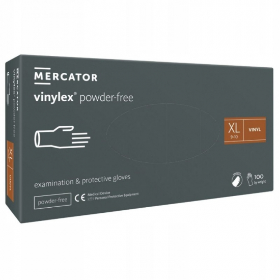 Mercator Vinylové rukavice XL 100ks Powder-free