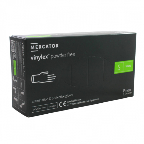 Mercator Vinylové rukavice S 100ks Powder-free