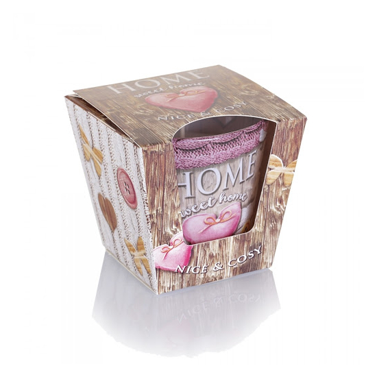 Bartek vonná sviečka 115g Home sweet home Nice&Cosy