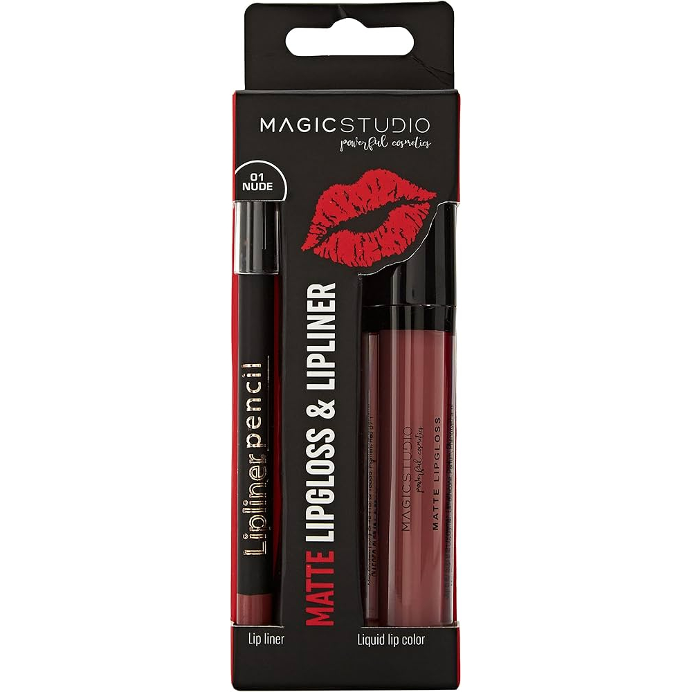 Dekor Magic Studio duopack lesk na pery 4ml + ceruzka 1g/Nude