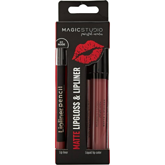 Dekor Magic Studio duopack lesk na pery 4ml + ceruzka 1g/Nude