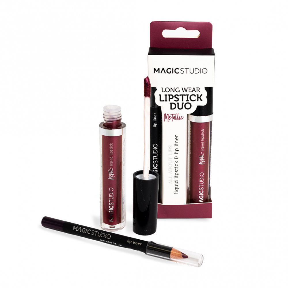 Dekor Magic Studio duopack lesk na pery 4ml + ceruzka 1g/Wildberry