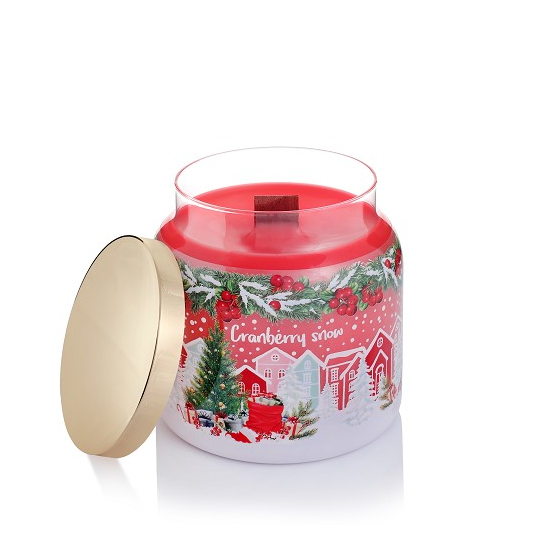 Bartek Vonná sviečka v skle 450g Cranberry Snow