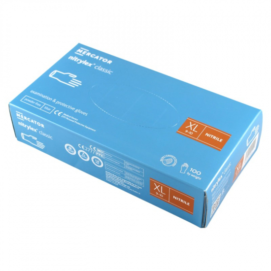 Mercator Nitrilové rukavice classic XL 100ks modré
