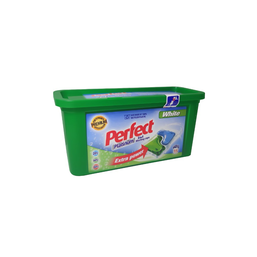 Perfect Platinum kapsule na pranie 15ks White 2in1
