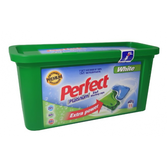 Perfect Platinum kapsule na pranie 15ks White 2in1