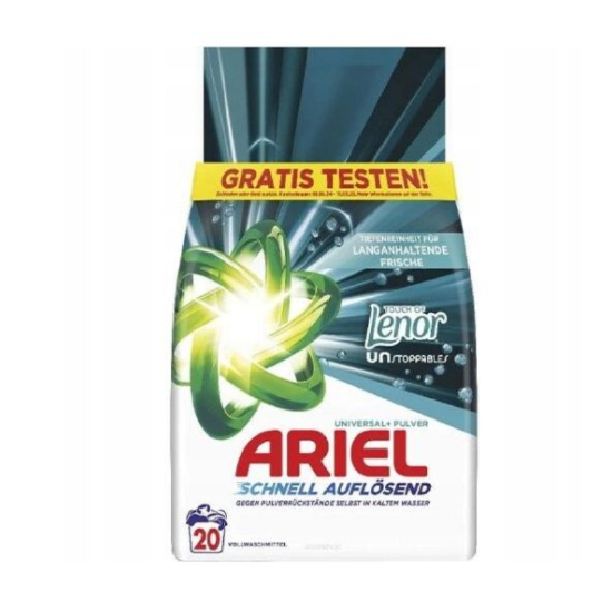 Ariel prací prášok 1,2kg/20pd Touch of Lenor