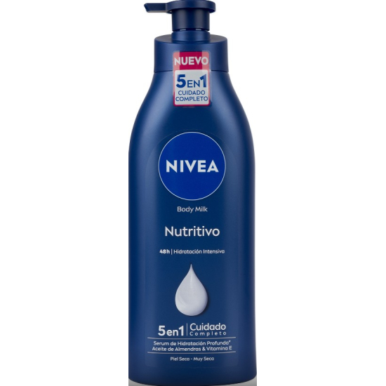 Nivea telové mlieko dávkovač 5in1 500ml Intensive Hydratation
