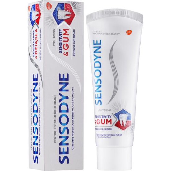 Sensodyne zubná pasta 75ml Sensitivity and Gums Whitening