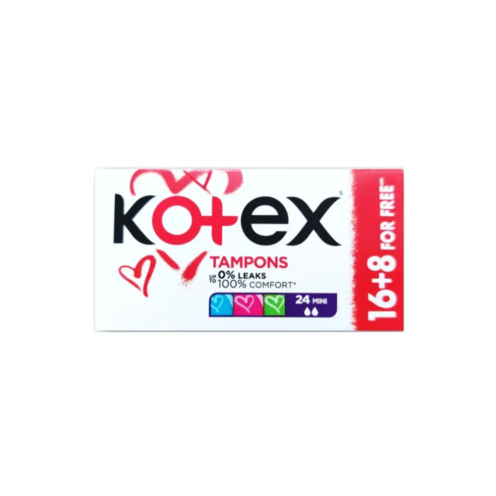 Kotex tampóny Mini 16+8ks