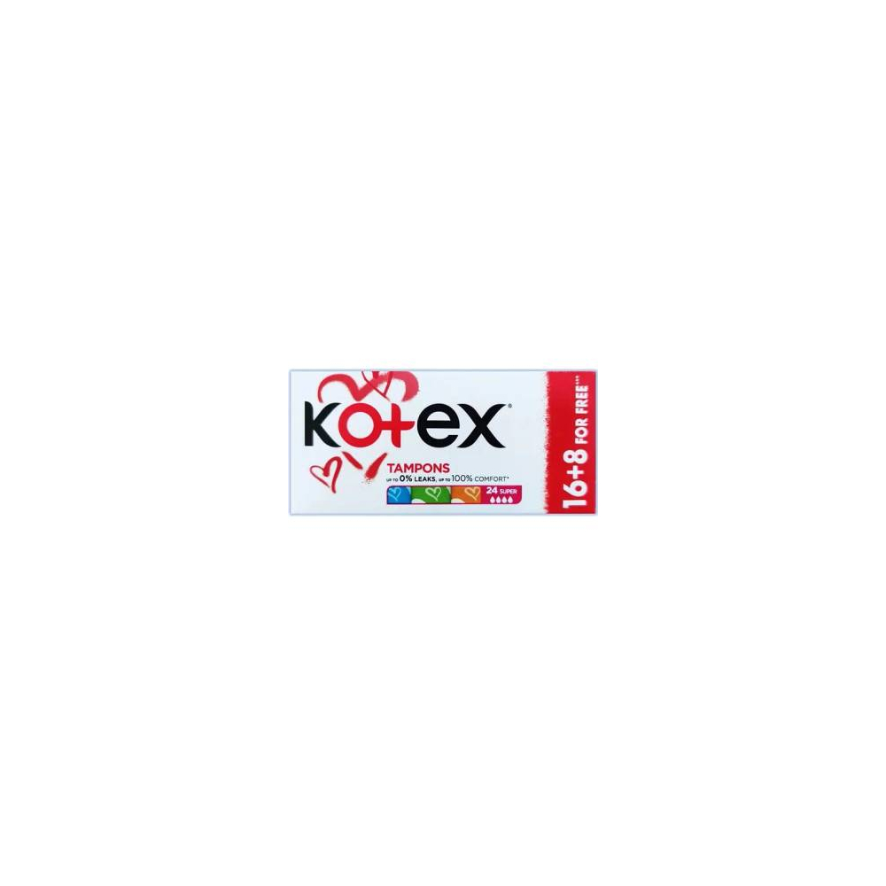 Kotex tampóny Super 16+8ks