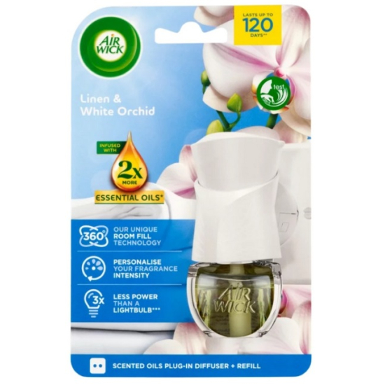 Air Wick el. komp. 19ml Prádlo a biela orchidea