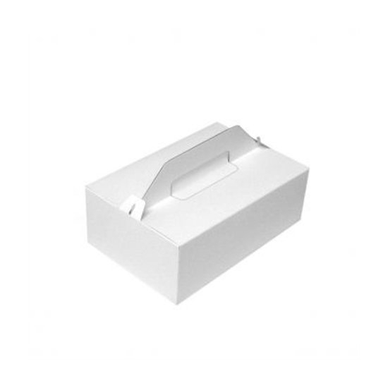 Nosič na zákusky (PAP-Recy) biely 27x18x10cm/50ks
