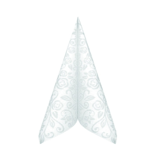 HP89200 Servítky premium dekor-R biele 40x40cm čierne 50ks