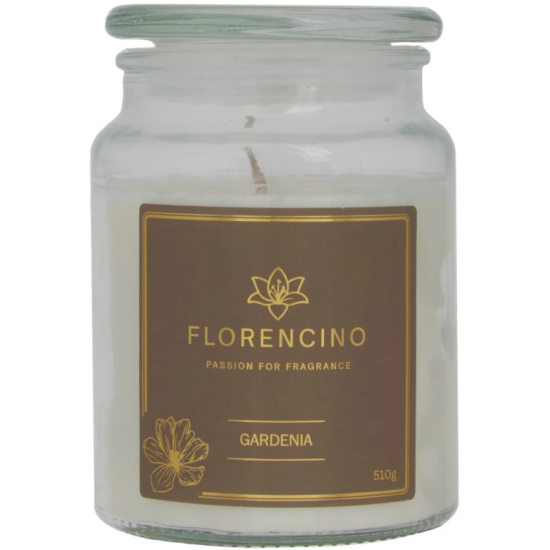 Florencino vonná sviečka v skle 510g Gardenia