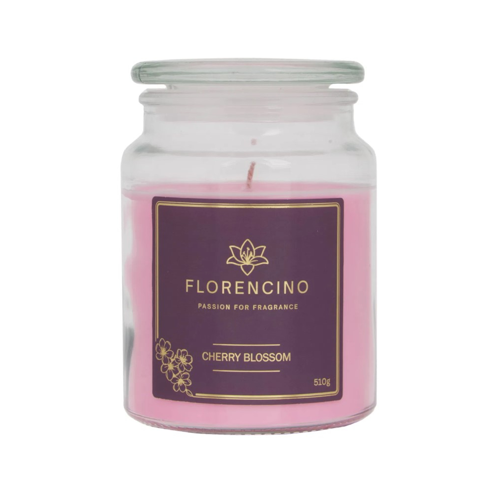 Florencino vonná sviečka v skle 510g Cherry Blossom