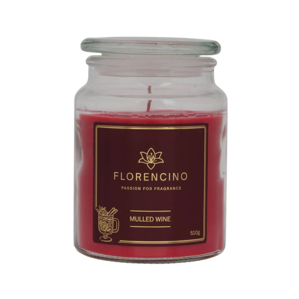 Florencino vonná sviečka v skle 510g Mulled Wine