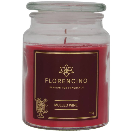 Florencino vonná sviečka v skle 510g Mulled Wine