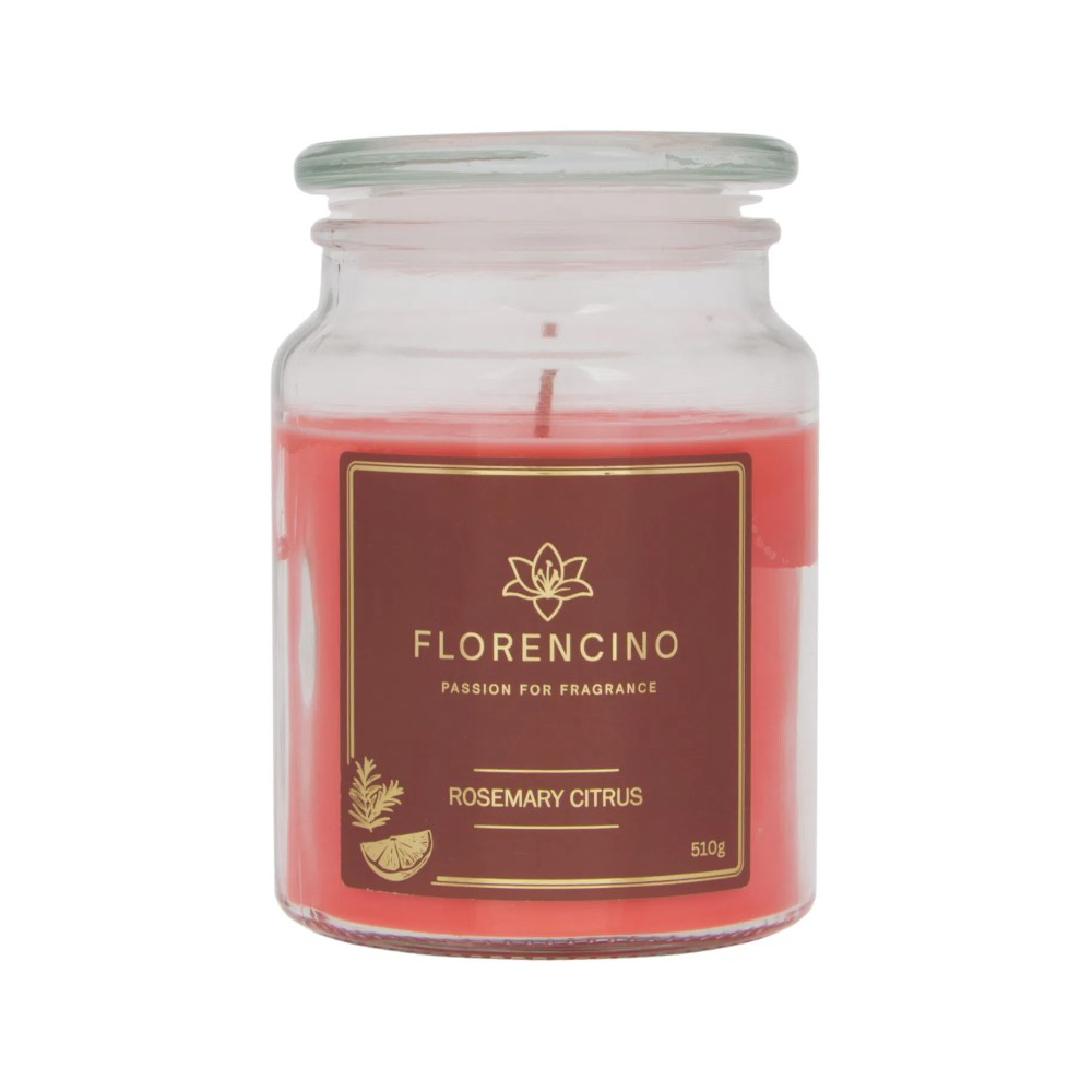 Florencino vonná sviečka v skle 510g Rosemary Citrus