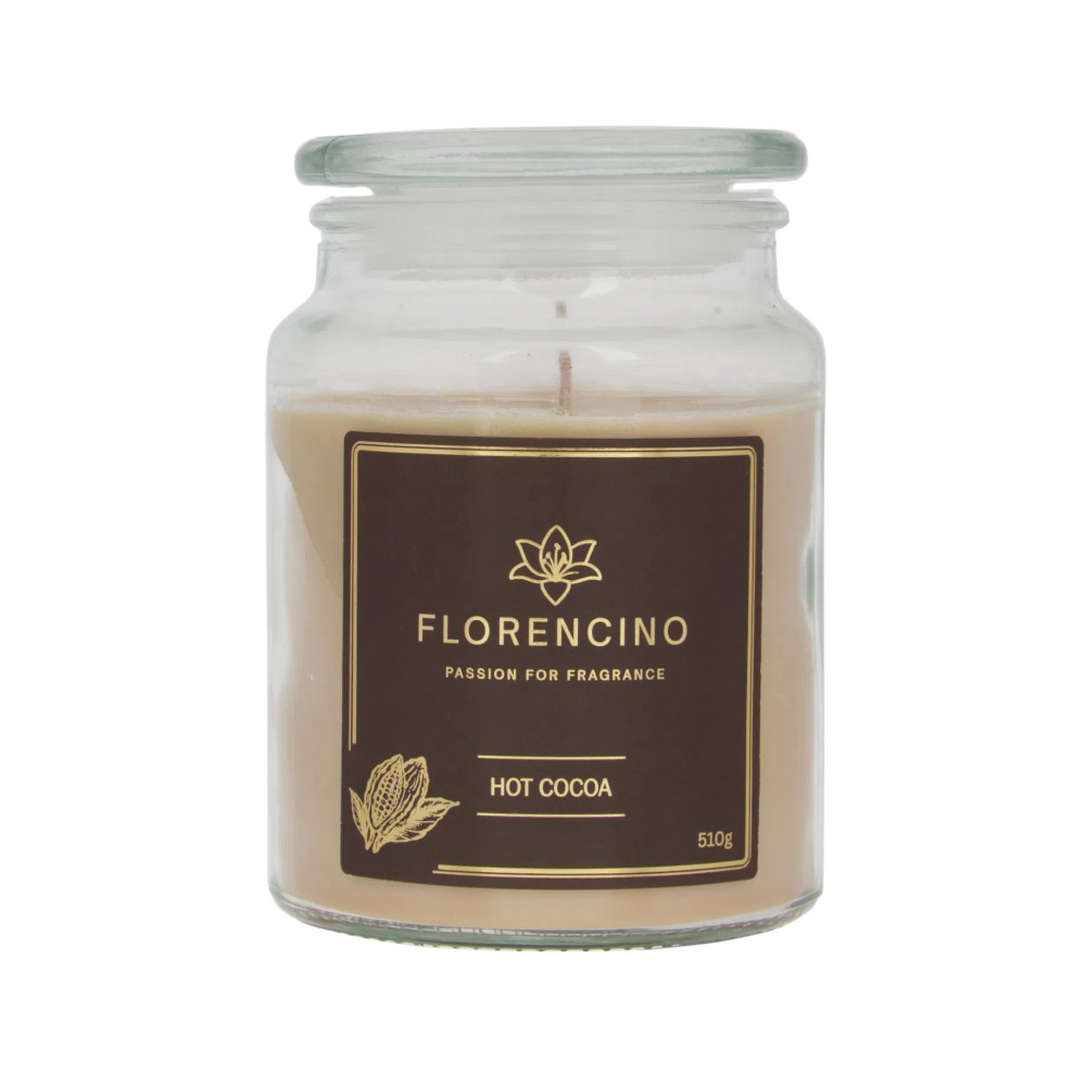 Florencino vonná sviečka v skle 510g Hot Cocoa