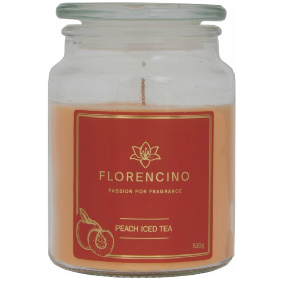 Florencino vonná sviečka v skle 510g Peach Iced Tea