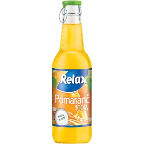 Relax viečko 0,25L sklo 100% pomaranč