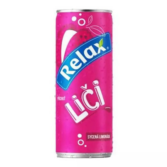 Relax limonáda Liči 0,33L plech.