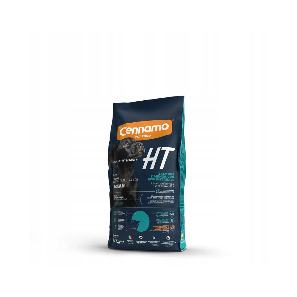HT OCEAN PUPPY granule so zníž. obsahom obil. Losos+sleď+hnedá ryž 1kg