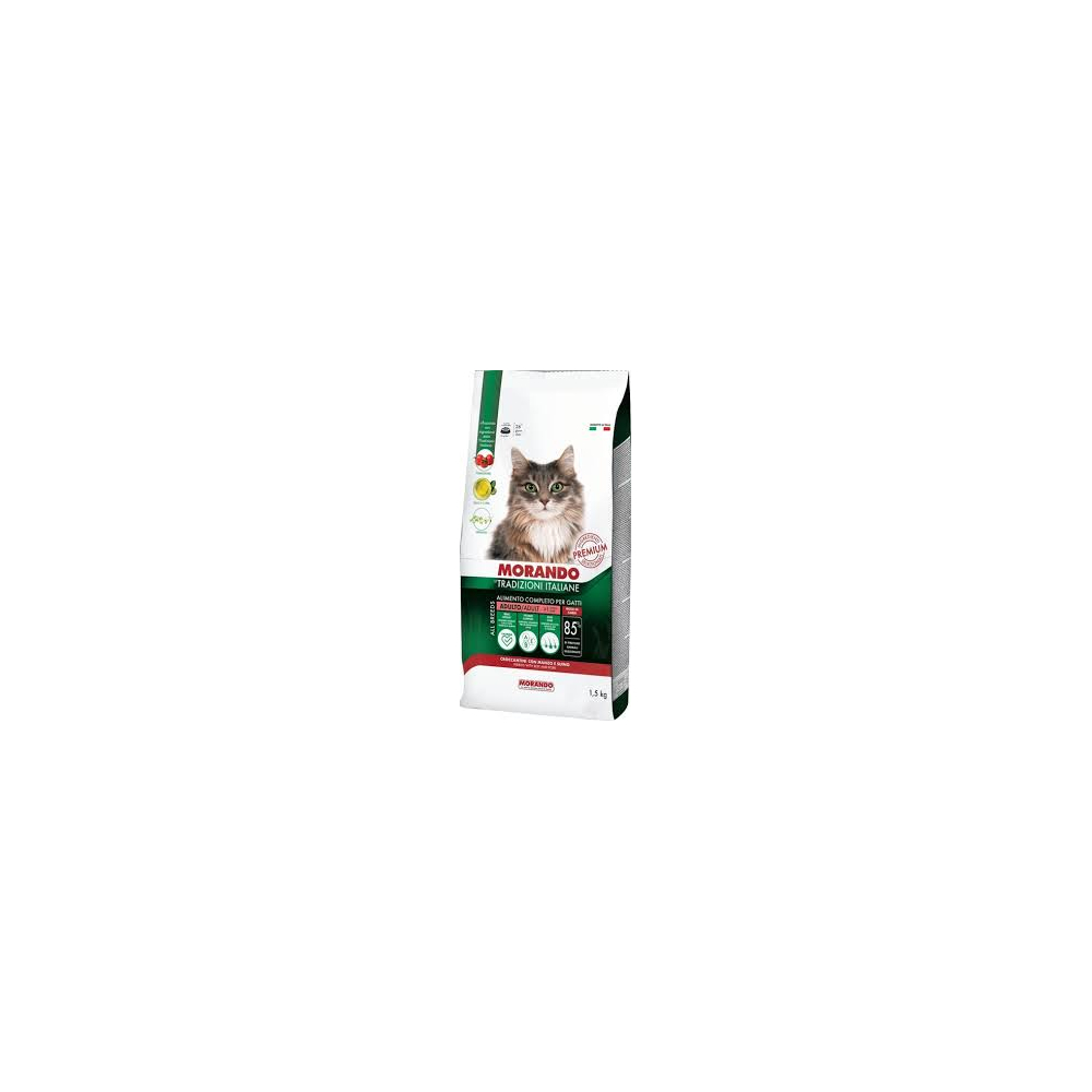 MORANDO krmivo pre mačky Hovädzina+Bravč. 1,5kg
