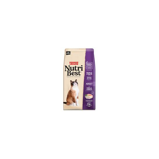 NUTRI BEST krmivo pre sterili. mačky Hydina-Ryža 2kg