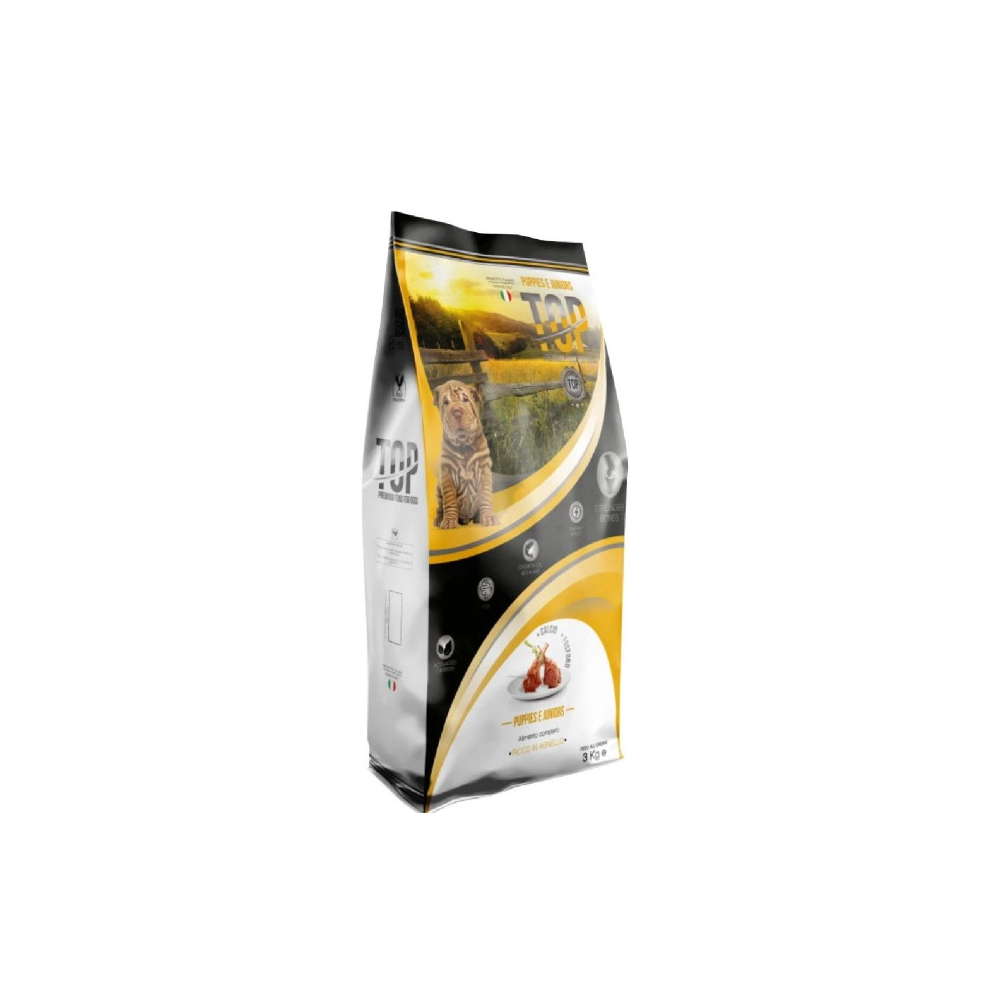 TOP PREMIUM JUNIOR krmivo pre spy mal. a str. plemien Jahňa 3kg