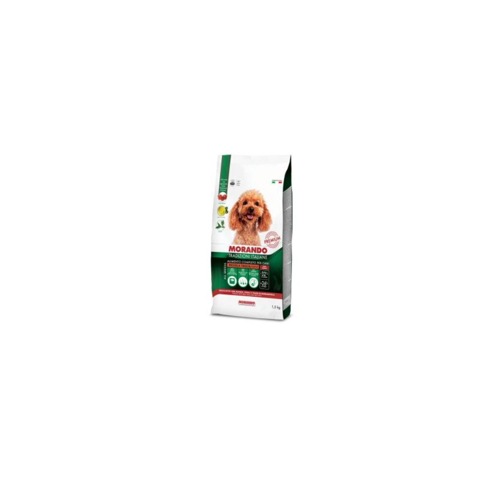 MORANDO ADULT MINI krmivo pre mal. plem. Hov.+zelený hráš. 1,5kg