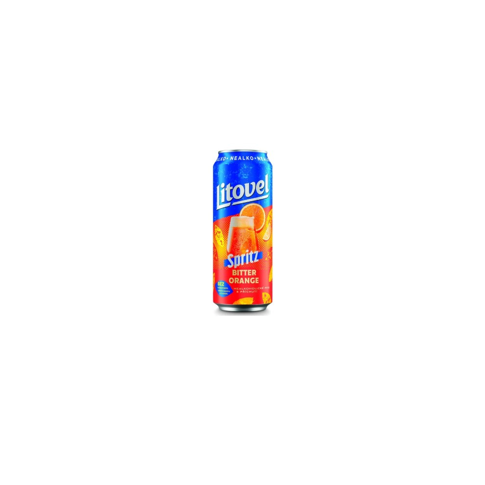 LITOVEL Bitter orange Spritz nealko 0,5L plech.