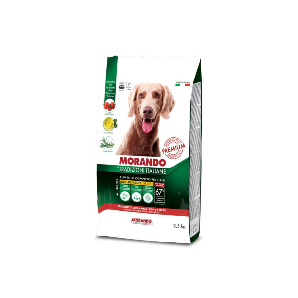 MORANDO ADULT krmivo pre psov Hov.+zelen. hrášok 2,5kg