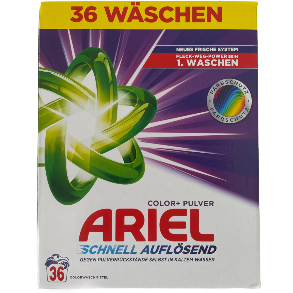 Ariel prací prášok box 1,98kg/36pd Color