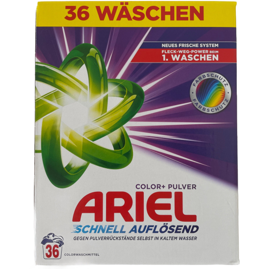 Ariel prací prášok box 1,98kg/36pd Color