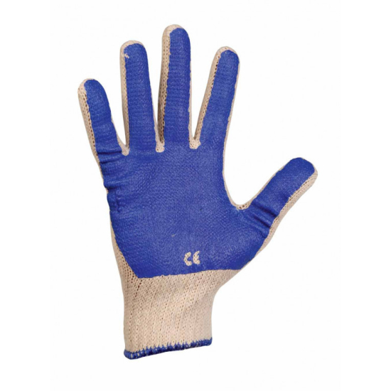 Rukavice SCOTER BLUE bavl. máčané PVC 9