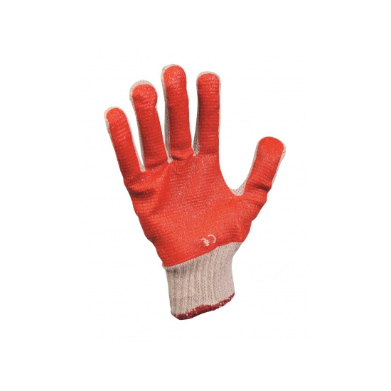 Rukavice SCOTER RED bavl. máčané PVC 8