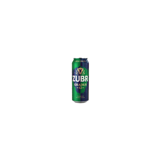 ZUBR Gradus 12, svetlé pivo 5,2% v plech. 0,5L