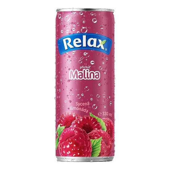 Relax Limonáda malina 0,33L plech