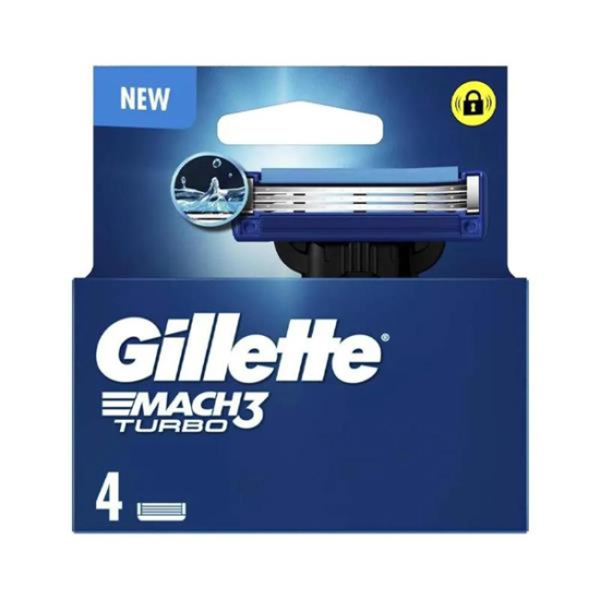 Gillette náhrada 4ks Mach3 Turbo