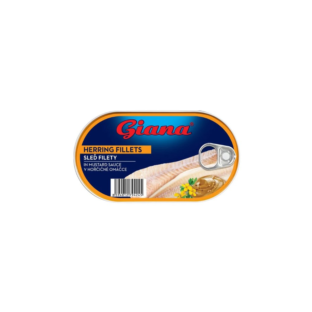Giana Filety sleď v horčic.om. 170g