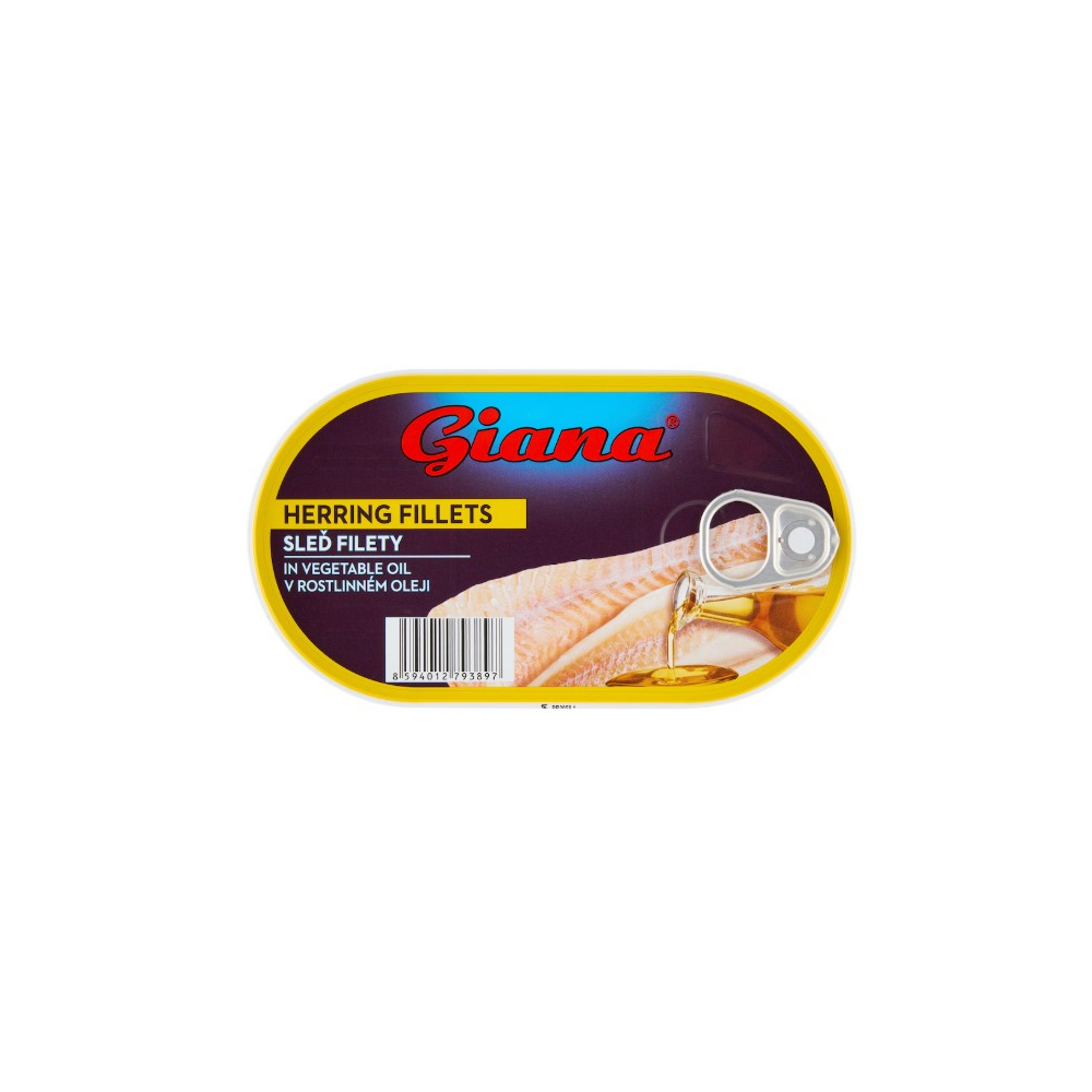 Giana Filety sleď v oleji 170g