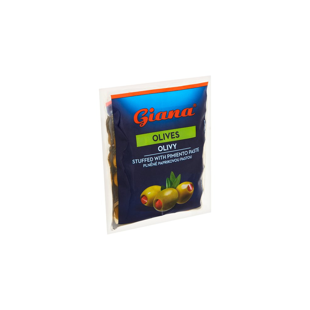 Giana Zelené olivy pl.paprikou 200ml